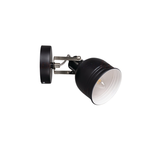 Kanlux Retro Wandlampe DERATO 8W, E14 - schwarz (ohne Leuchtmittel)