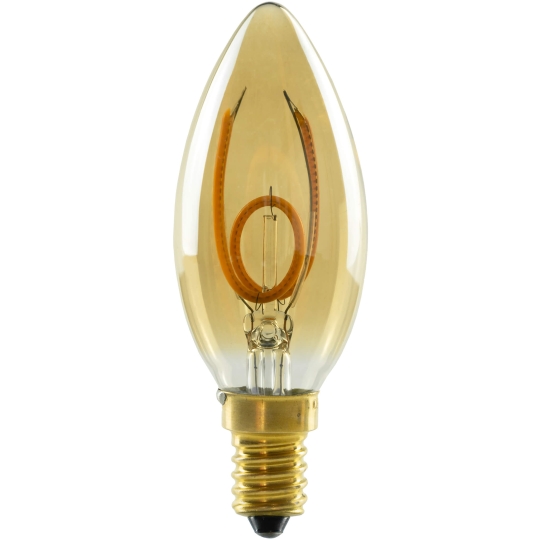 SEGULA Lampe LED vintage en forme de bougie, 3.2W, E14, 330° - blanc chaud (1900K)