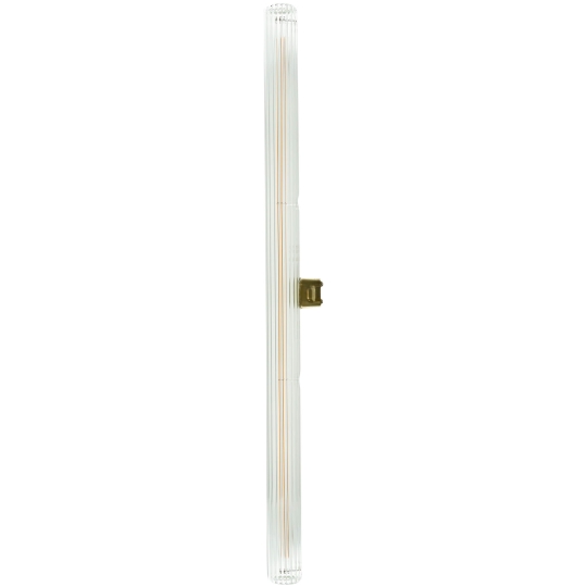 SEGULA LED line lamp S14d, clear fluted, 500mm, 6.2W - warm white (2200K)