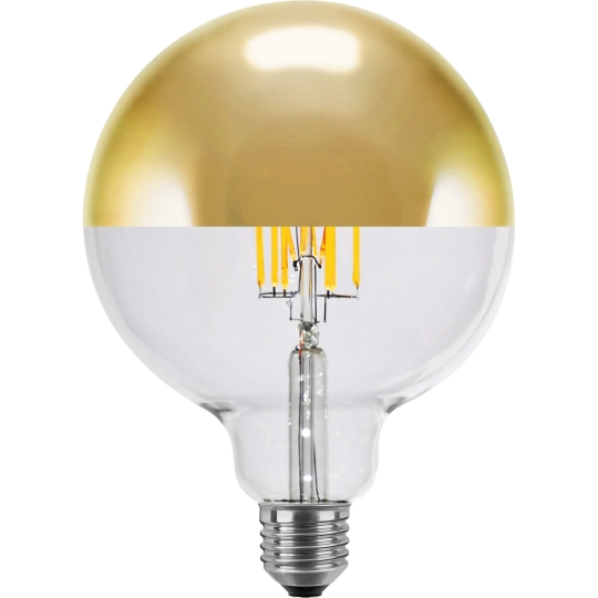 SEGULA Kopspiegellamp G125, 6,5W, E27, goud - warm wit (2700K)