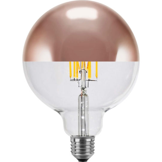 SEGULA Kopspiegellamp G125, 6,5W, E27, koper - warm wit (2700K)