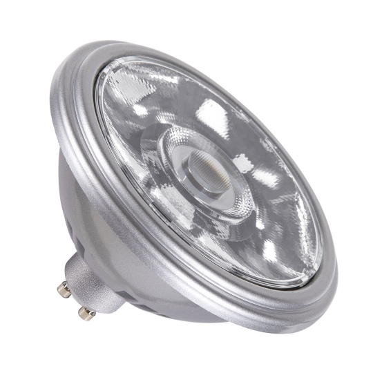 SLV LED lamp QPAR111 GU10 zilver 12.5W - warm wit