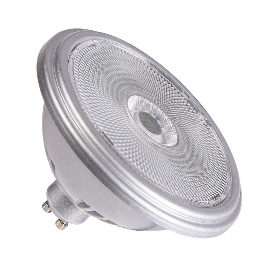 SLV LED bulb QPAR111 GU10 silver 12.5W - warm white