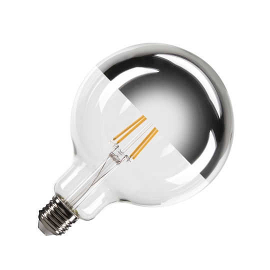 SLV LED bulb G125 E27 Mirrorhead, chrome