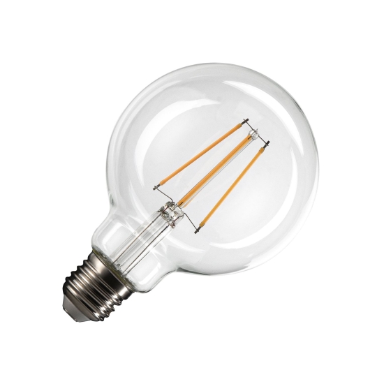 SLV Ampoule LED transparente G95 E27 - blanc chaud