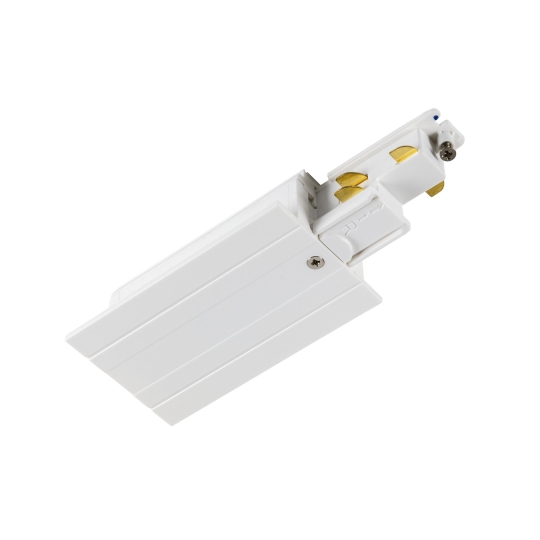 SLV End feeder for S-TRACK 3-phase recessed rail, earth white, DALI
