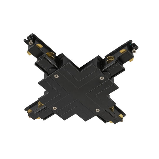 SLV X-connector voor S-TRACK 3-fase inbouwrail, zwart DALI