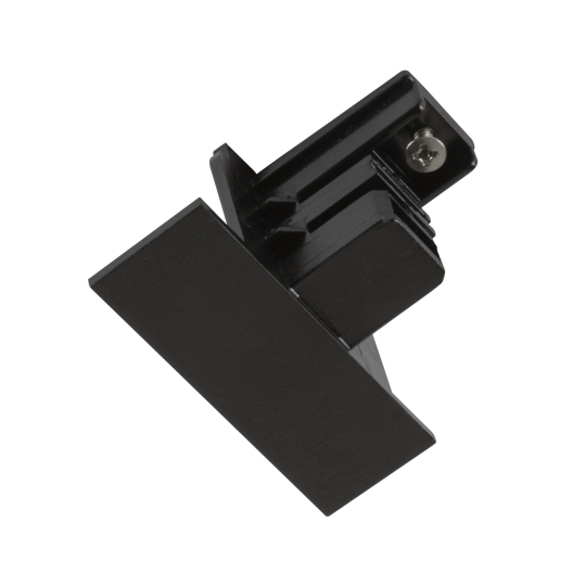 SLV Endkappe für S-TRACK 3-Phasen-Einbauschiene, schwarz, DALI