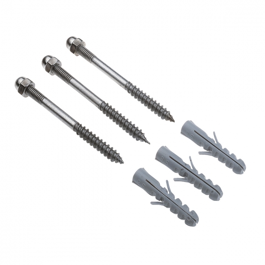 SLV SCREW SET stainless steel M6 incl. cap nuts, dowels and washers