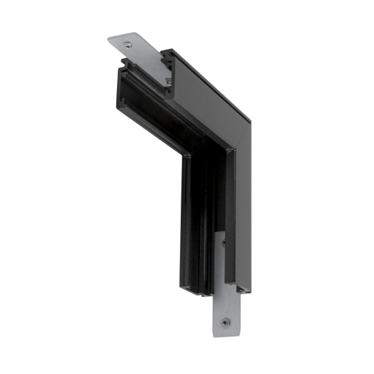 SLV L-connector mechanical, 48V TRACK for surface rail standard, stereo - black